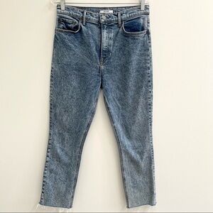 GRLFRND Reed In Easy Street High Rise Acid Wash Jeans high waisted size 29